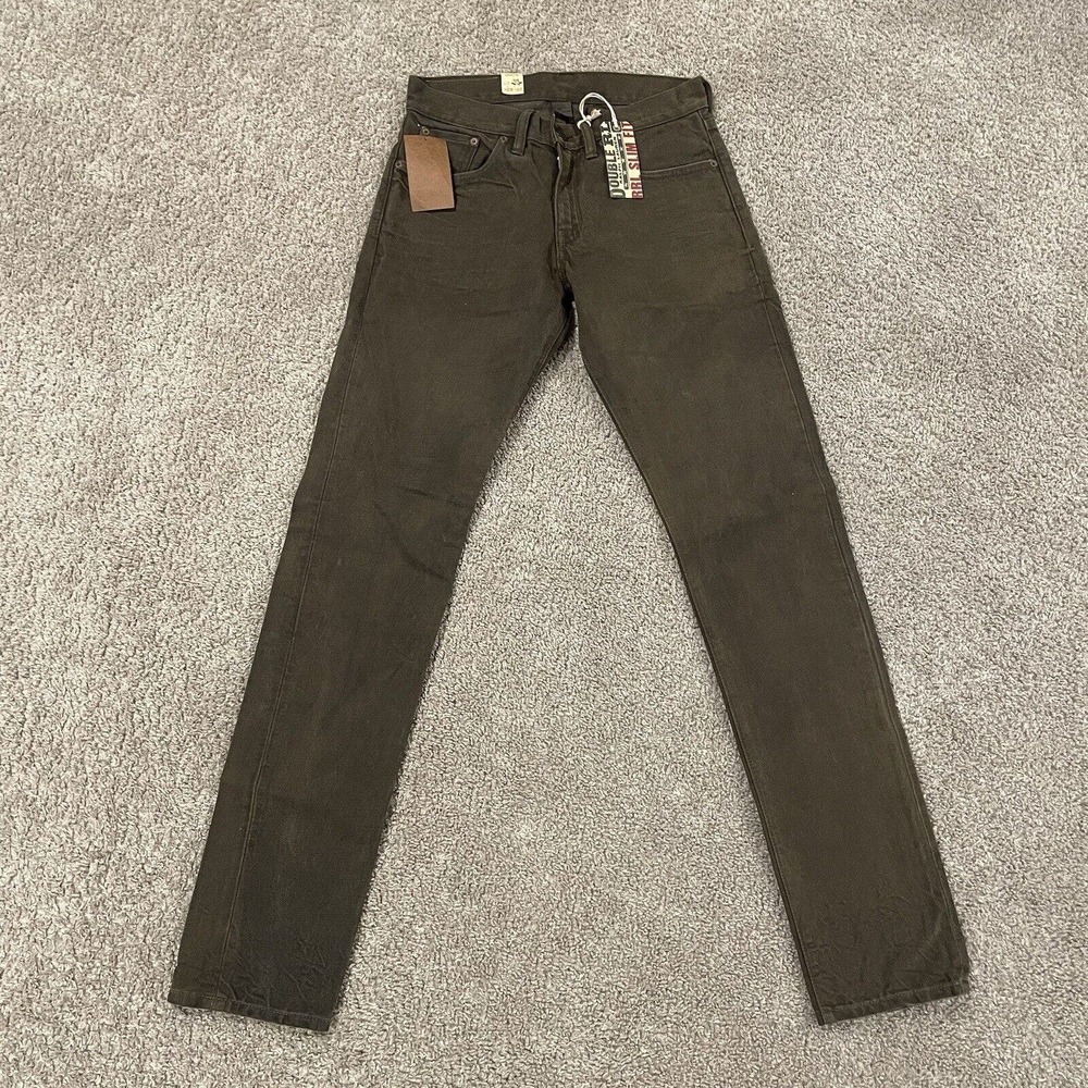 Double RL (RRL) Western Slim Narrow Denim Jeans Size 28x32 Brown Vintage - Picture 4 of 5